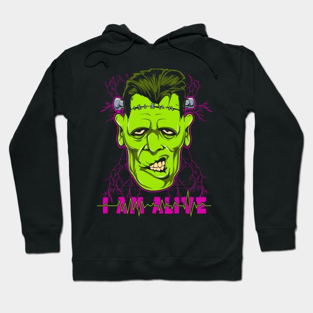 I'm Alive Hoodie by Dark Planet Tees